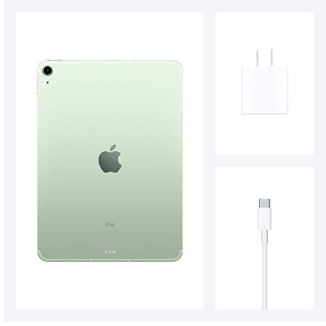 2020 Apple iPad Air (10.9-inch, Wi-Fi + Cellular, 256GB) - Green (Renewed) 1