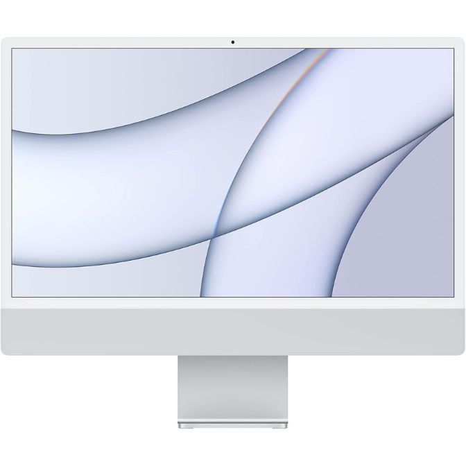 2021 Apple iMac with Apple M1 Chip 8-core CPU 24-inch 8GB RAM 256GB SSD Silver
