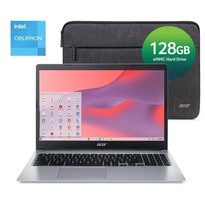 Acer Chromebook 315 with Intel Celeron N4020, Silver 4