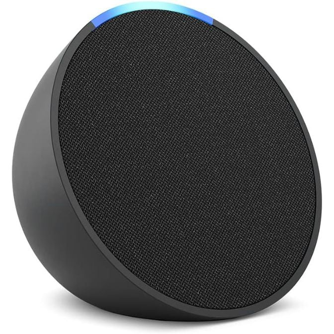 Amazon Echo Pop smallest Alexa speaker, Charcoal