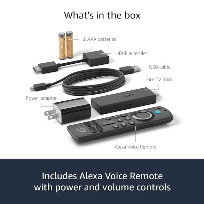 Amazon Fire TV Stick (3rd Gen) with Alexa Voice Remote Includes TV controls Black 1