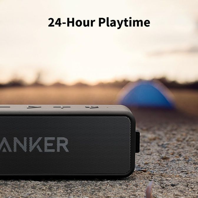 Anker Soundcore 2 Bluetooth Speaker Bundle with Official Travel Case 5