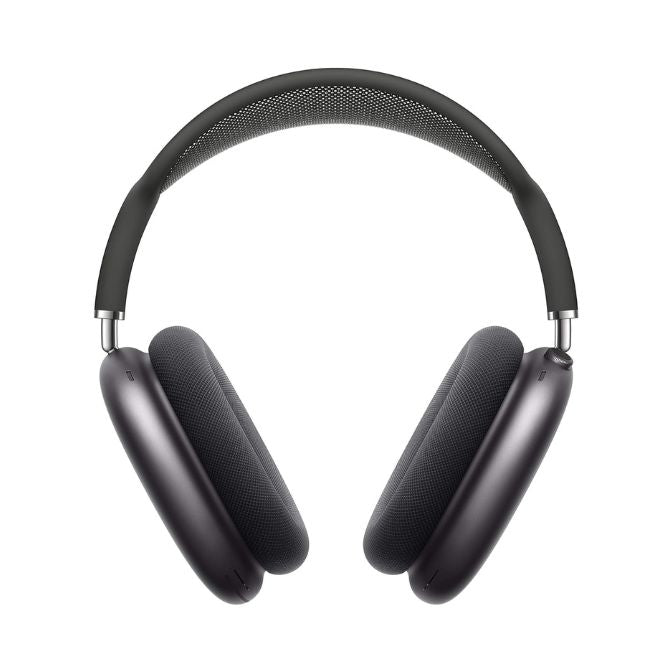 Apple AirPods Max over-ear headphones in Space Gray with active noise cancelling, transparency mode, and personalized spatial audio