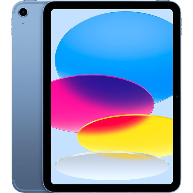 Apple iPad (10th Generation) with A14 Bionic chip, 109-inch Liquid Retina Display, 64GB, Wi-Fi 6 + 5G Cellular, blue