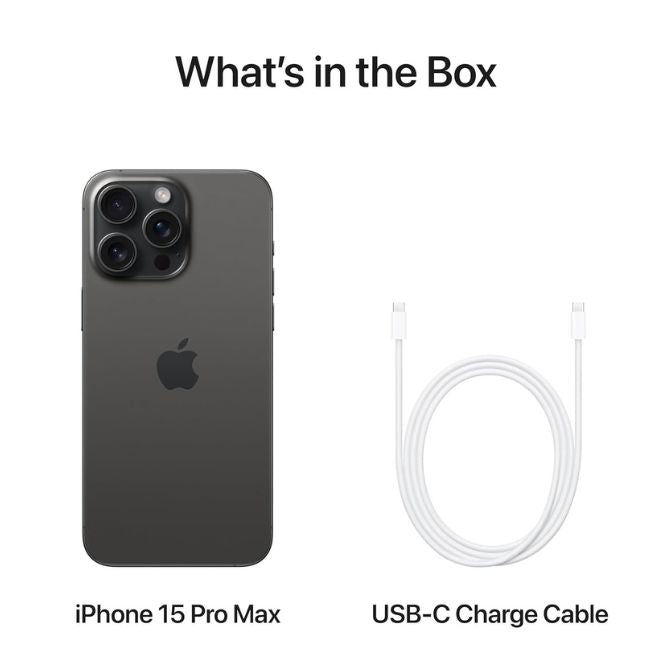 Apple iPhone 15 Pro Max with 256GB storage in Black Titanium, factory unlocked 3