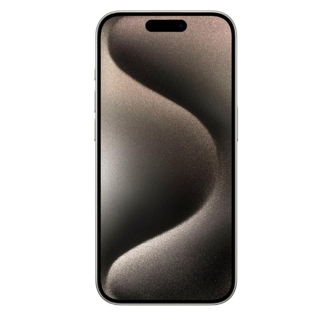 Apple iPhone 15 Pro Max, 256GB, Natural Titanium - Unlocked (Renewed)