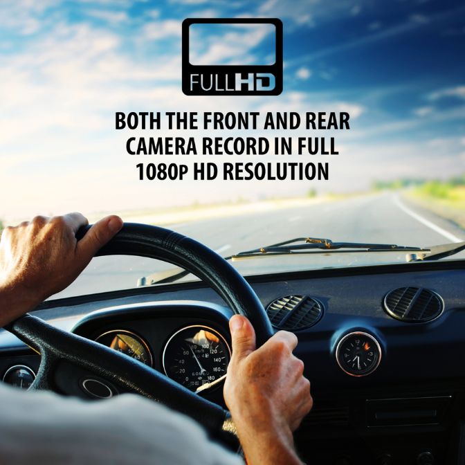 High Definition 1080p Dual Dashboard Camera 3