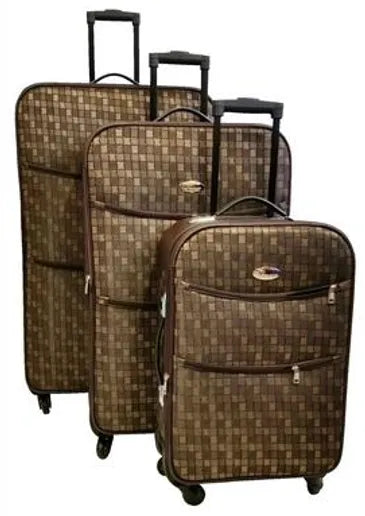 Bovano Soft Side Luggage 3 Piece set