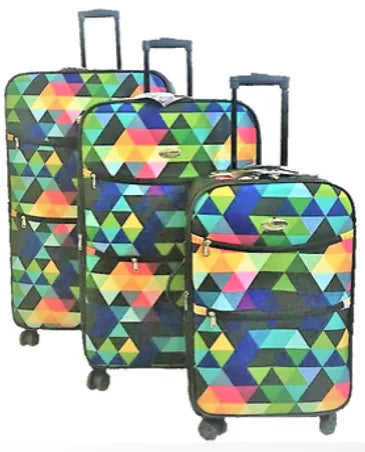 Bovano Soft Side Luggage 3 Piece set