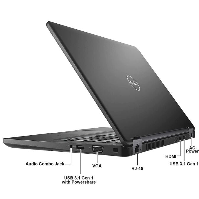 Dell Latitude 5490 Business Laptop 14" FHD (1920 x 1080) Display, Intel Core i7-8650U, 8M Cache, up to 4.20 GHz, 960GB SSD, 16GB RAM, HDMI, USB-C, Webcam, Windows 10 Pro (Renewed) 4