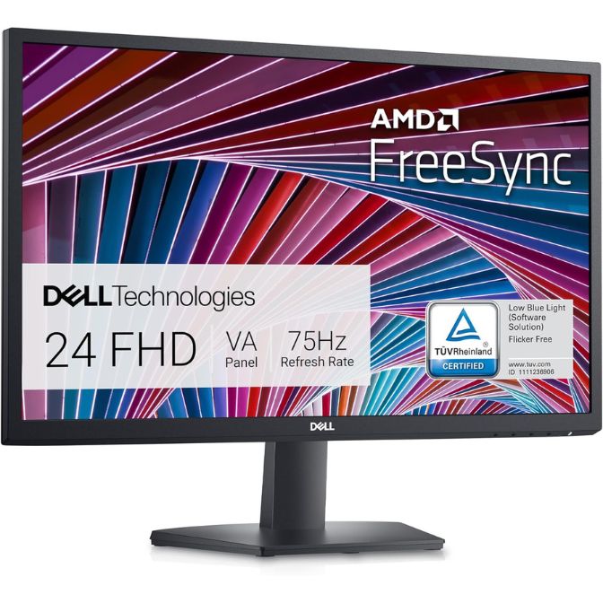 Dell SE2422HX Monitor 24-inch FHD 75Hz AMD FreeSync Black