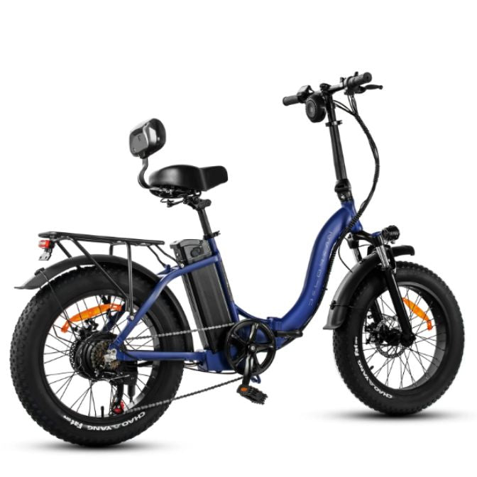 Delorean Sport Foldable Fat Tire E-Bike (Blue)