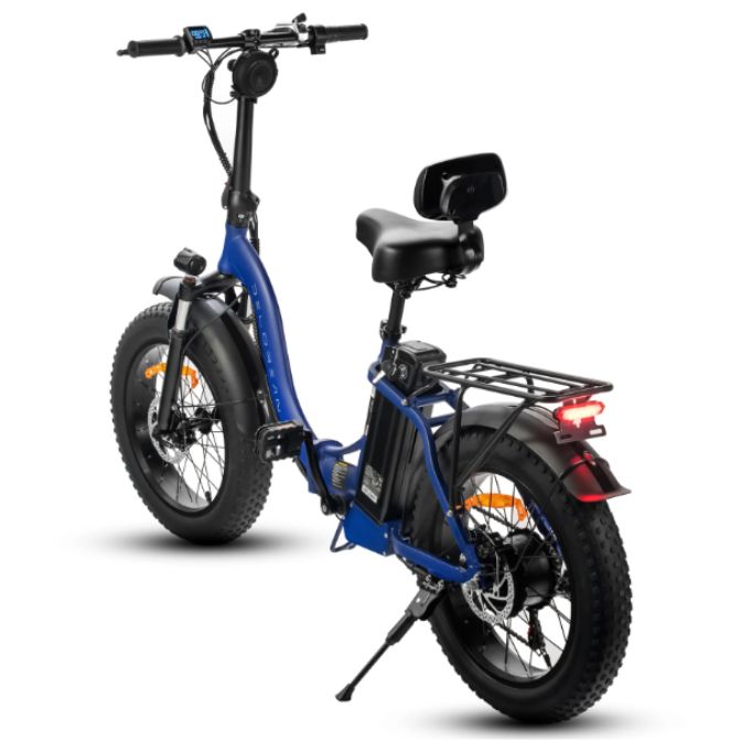 Delorean Sport Foldable Fat Tire E-Bike (Blue) 1