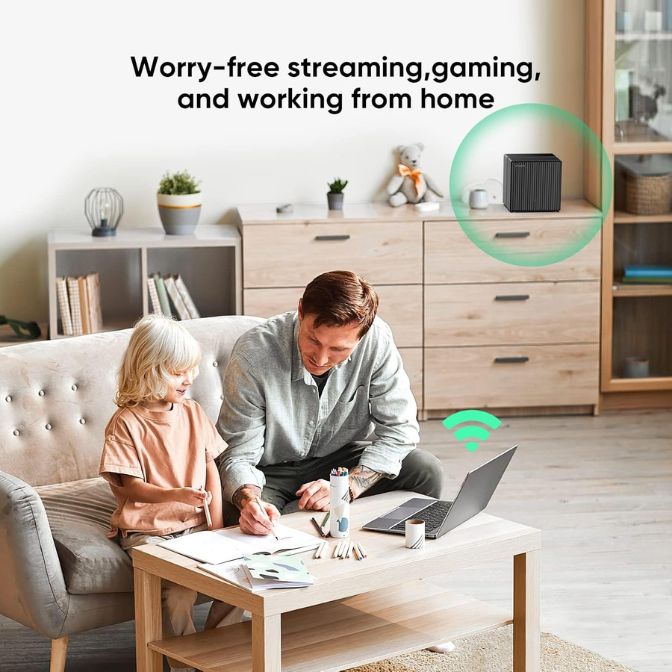 Dual-Band AX1800 WiFi 6 Mesh Wi-Fi System, Covers up to 6,000 sqft, 3-Pack 6