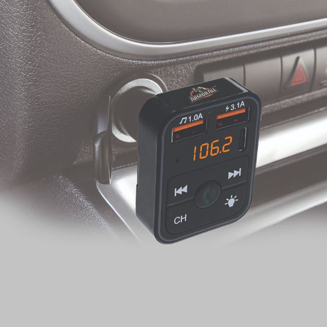 Bluetooth FM Transmitter and Car Charger, Hands Free Calling, Type C and Dual USB A ports 7