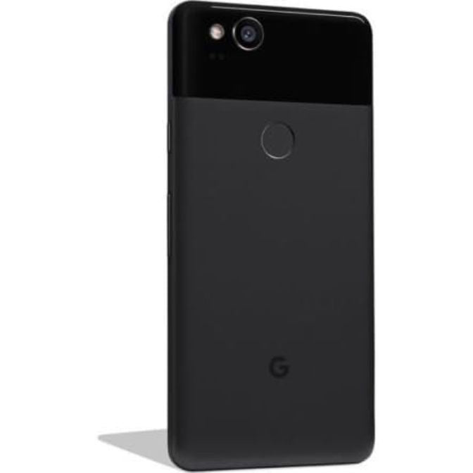 Google Pixel 2 smartphone with 64GB storage, unlocked, featuring a 122MP camera and octa-core performance in Just Black 1