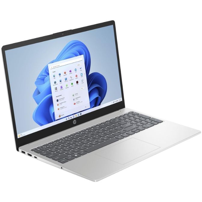 HP AMD Ryzen 5 7520U 512GB SSD 8GB 15.6" ΤΟUCHSCREEN WIN11 NATURAL SILVER 15-FC0025 2
