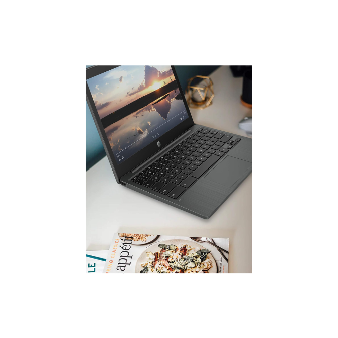 HP Chromebook 11-inch Laptop - MediaTek - MT8183 - 4 GB RAM - 32 GB eMMC Storage - 11.6-inch HD Display - with Chrome OS