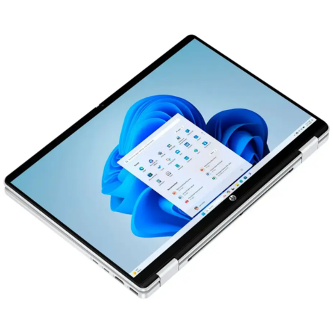 HP - OmniBook 5 Flip 2-in-1 14" 2K Touch-Screen Laptop - Intel Core 7 - 16GB Memory - 512GB SSD - Glacier Silver - With Wireless Mouse (Factory Renewed)