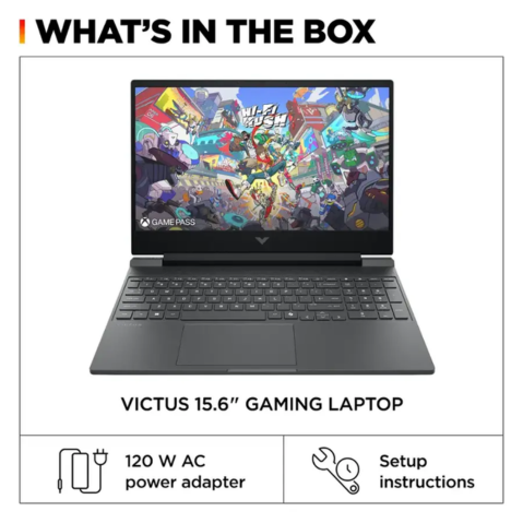 HP - Victus 15.6" 144Hz Full HD Gaming Laptop - Intel Core i5 - 8GB Memory - NVIDIA GeForce RTX 3050 - 512GB SSD - Mica Silver - With Wireless Mouse (Factory Renewed)