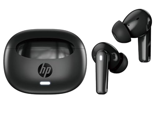 HP H150 Wireless Earbuds, Bluetooth connectivity, Digital Active Noise Cancelation, 7 Hours of Playtime, Fingerprint Touch, IPX3 Water-Resistant Design, A20QBAA