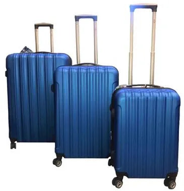 Bovano Hard Shell Luggage 3 Piece set Royal Blue