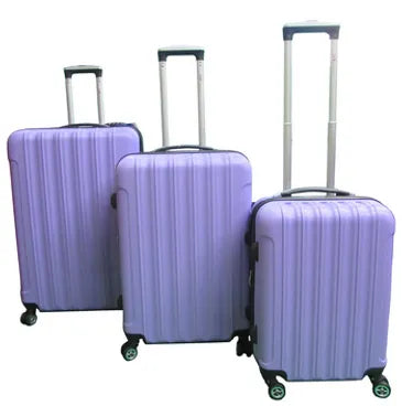 Bovano Hard Shell Luggage 3 Piece set Lavender