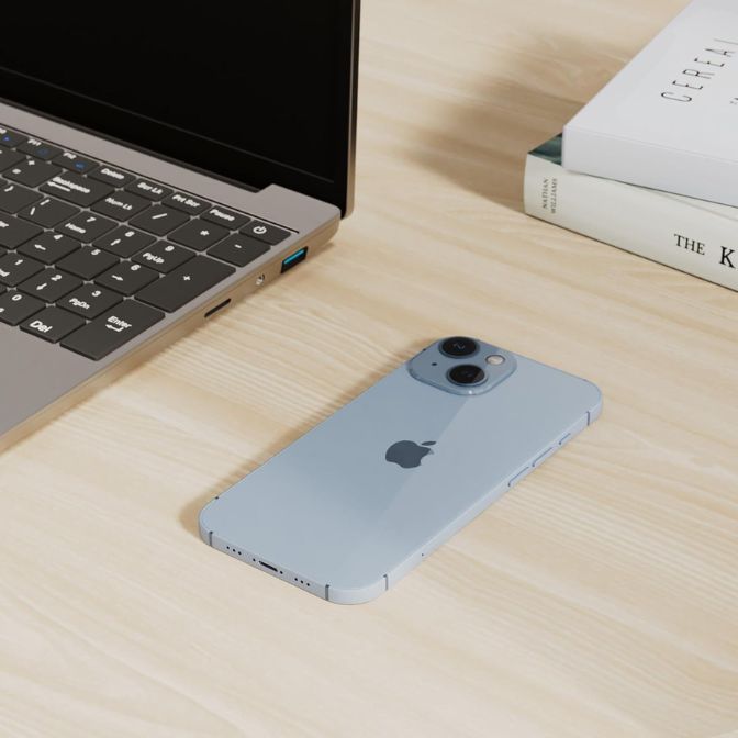 Apple iPhone 14, 128GB, Blue - Unlocked (Renewed) 1