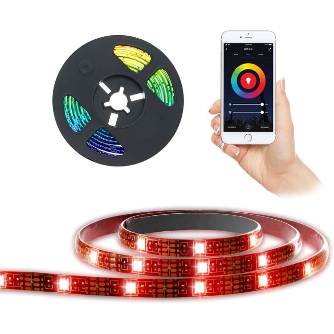 LED Strip Short Wi-Fi Multi-Color LED Light Strip Monster 6.5Ft, Smart App, Customizable Settings, Any Space, Voice-Control, Alexa, Google Assistant, Easy Installation 5