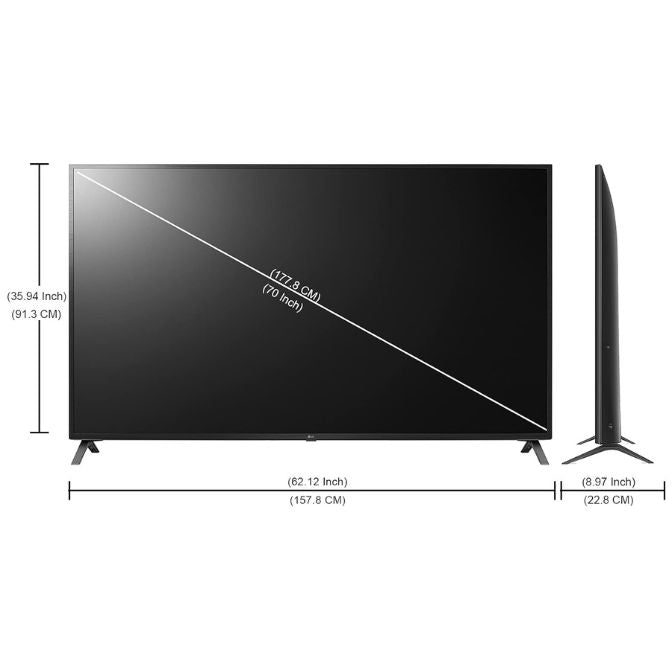 LG 177.8 cm - 70 inches 4K Ultra HD Smart LED TV 70UP7500PTZ Meteor Titanium 1