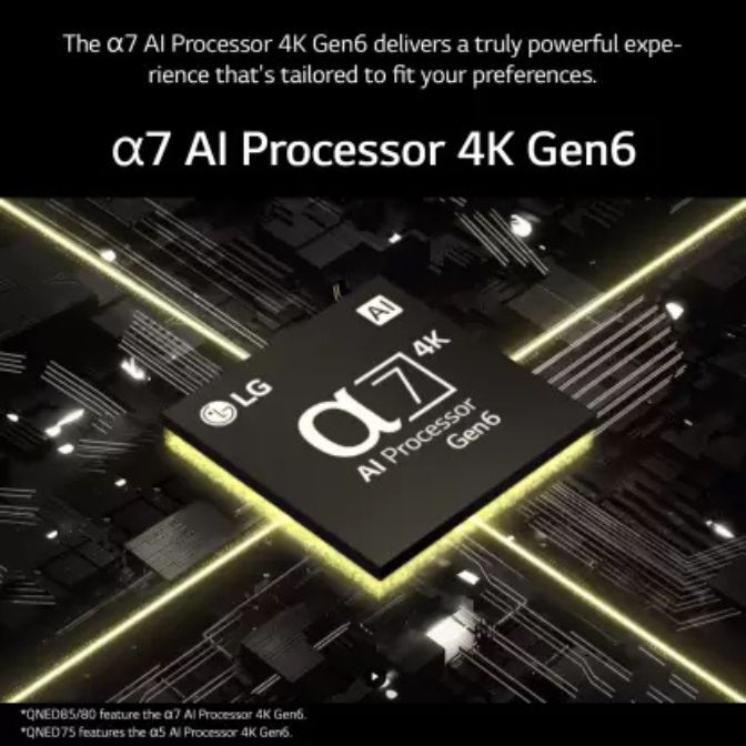 LG QNED-80 164 cm (65 inch) Ultra HD (4K) QNED Smart WebOS TV with Alpha7 AI Processor 4K Gen6, AI Picture Pro, ThinQ AI 3