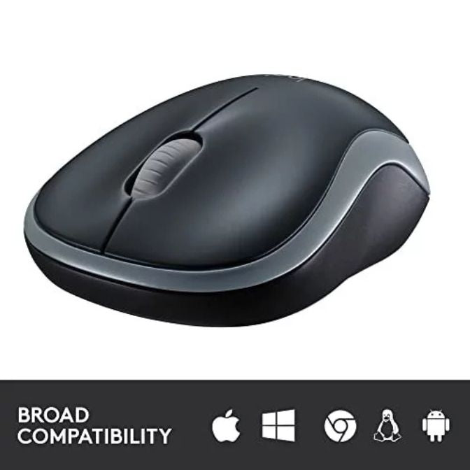 Logitech M185 Wireless Mouse Swift Gray 1