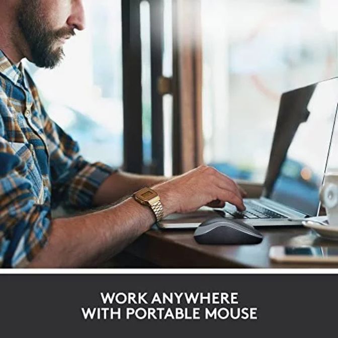 Logitech M185 Wireless Mouse Swift Gray 3