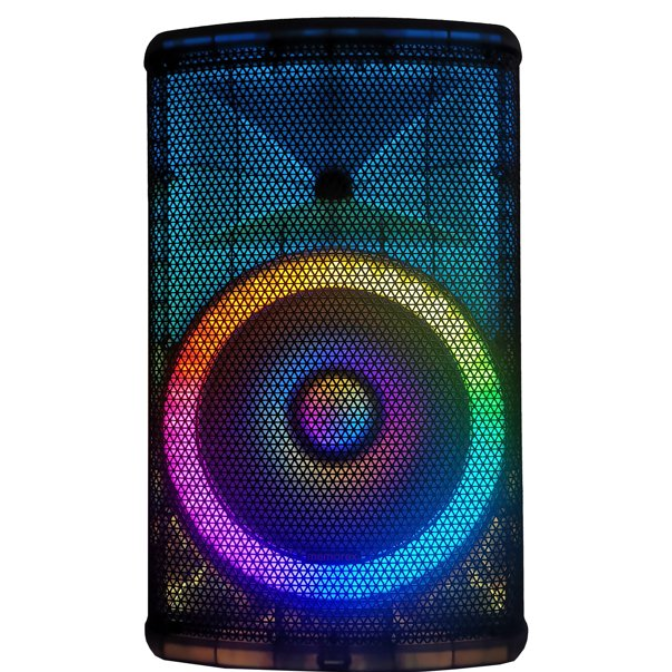 MEMOREX® Professional Portable Bluetooth® 15-In. True Wireless PA Speaker with Translucent Cabinet and LED Lights, MX-PS1501 1