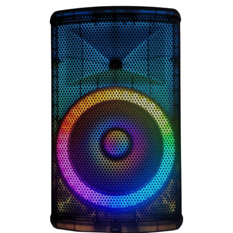 MEMOREX® Professional Portable Bluetooth® 15-In. True Wireless PA Speaker with Translucent Cabinet and LED Lights, MX-PS1501 1