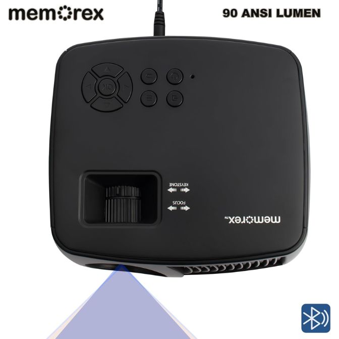 Memorex 720P Bluetooth Projector - Includes 100" Screen 2