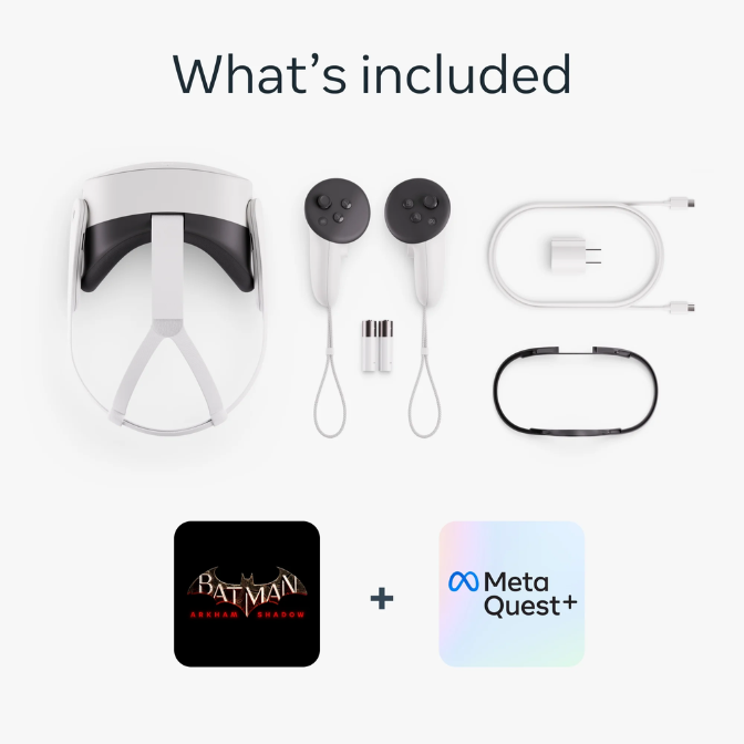 Meta Quest 3S 256GB — Get Batman: Arkham Shadow and a 3-Month Trial of Meta Quest+ Included — All-In-One Headset 1