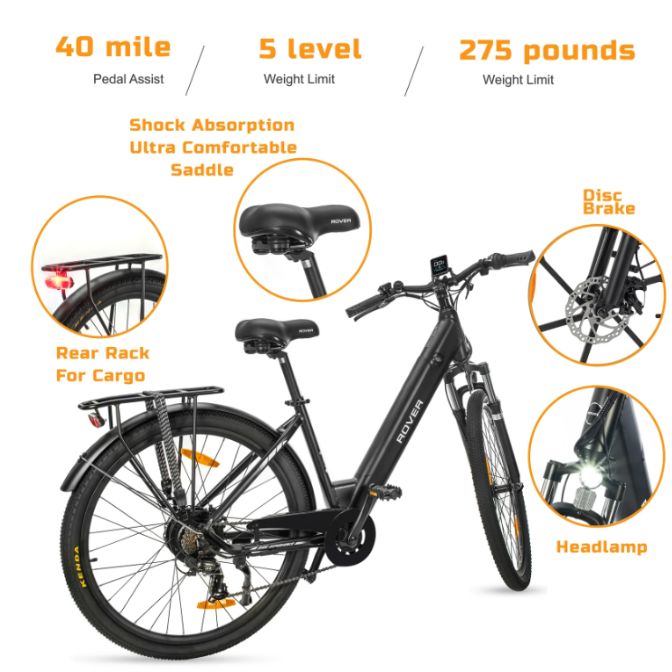 ROVER Trekking Mountain & City e-Bike 2