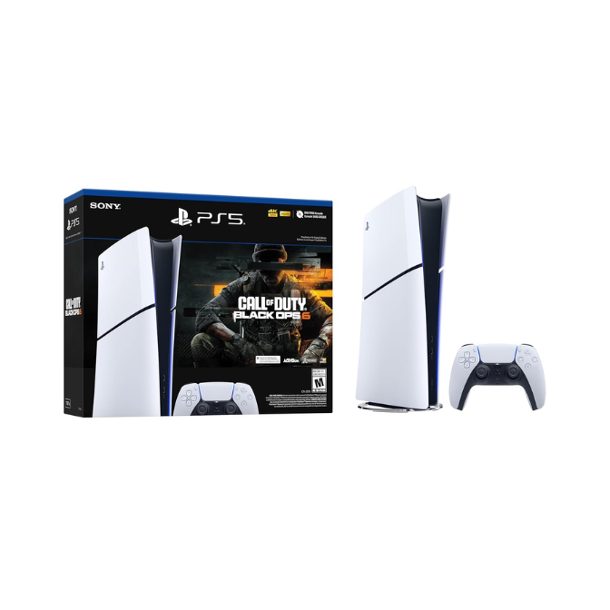 PS5 Digital Edition Slim with Call of Duty Black Ops 6 (Bundle) (Renewed)