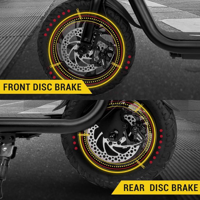 Phantomgogo Electric Scooter for Adults Foldable Scooter with Seat & Carry Basket 6