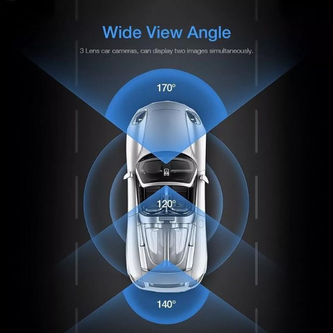 KF Premium 4" Touch Screen Dash Cam with 1080P Dual Lens – Front & Rear Car DVR Recorder, Motion Detection, Night Vision, G-Sensor, Loop Recording 4