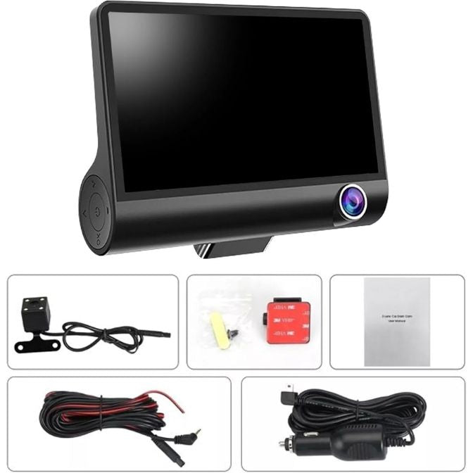 KF Premium 4" Touch Screen Dash Cam with 1080P Dual Lens – Front & Rear Car DVR Recorder, Motion Detection, Night Vision, G-Sensor, Loop Recording 5