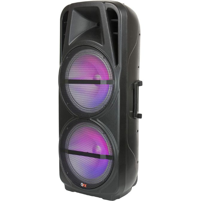 QFX PBX-621501 Bluetooth 2x15 Rechargeable Portable Party Sound System