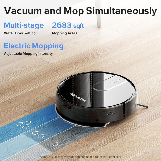 Robot Vacuum Cleaner Robot Vacuum and Mop Combo with 4000Pa Suction, Personalized Cleaning Adjustments, Self-Charging Robotic Vacuum Cleaner, Advanced Obstacle Avoidance 1