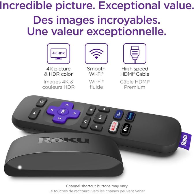 Roku Express 4K Streaming Media Player with Smooth Wireless Streaming 3