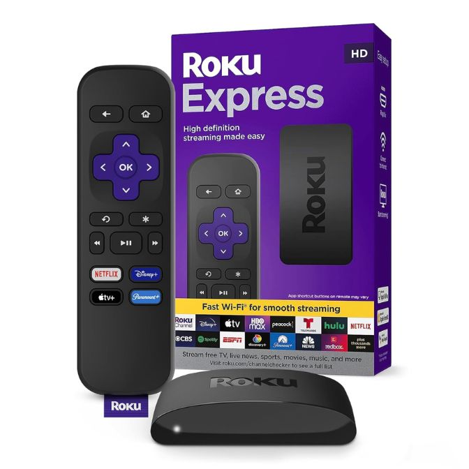 Roku Express HD Roku Streaming Device with Standard Remote