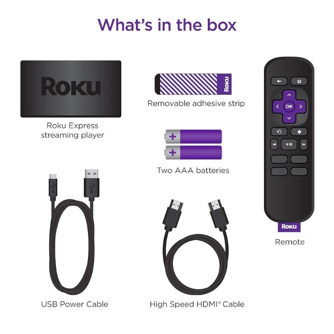 Roku Express HD Roku Streaming Device with Standard Remote 1