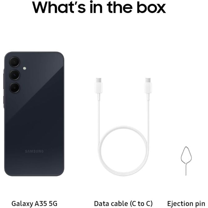 SAMSUNG Galaxy A35 5G A Series Cell Phone, 128GB Unlocked Android Smartphone, AMOLED Display, Advanced Triple Camera System, Expandable Storage, Rugged Design, US Version, 2024, Awesome Navy 7