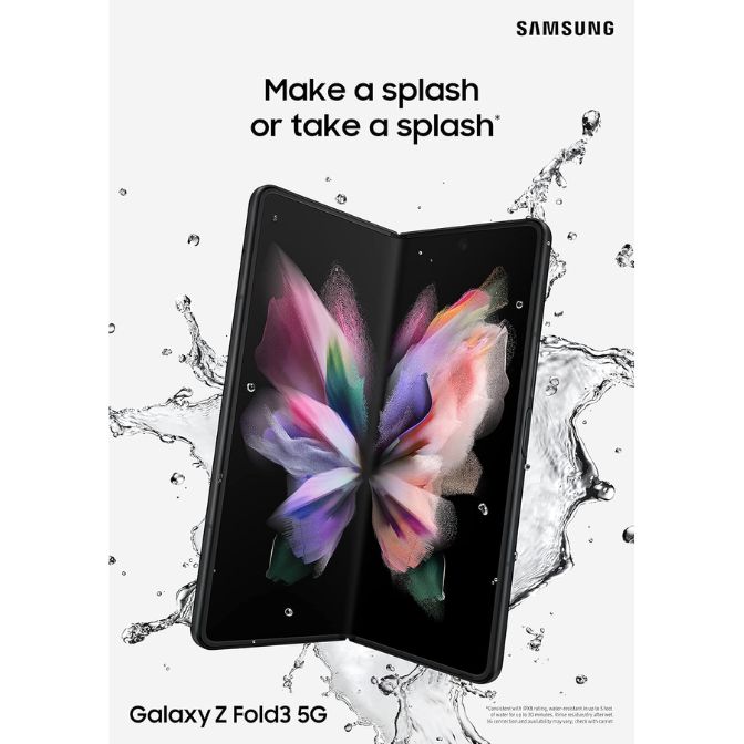 SAMSUNG Galaxy Z Fold 3 5G Cell Phone, Factory Unlocked 2-in-1 Android Smartphone Tablet, 256GB, 120Hz, Foldable Dual Screen, Under Display Camera, US Version, Phantom Black 4