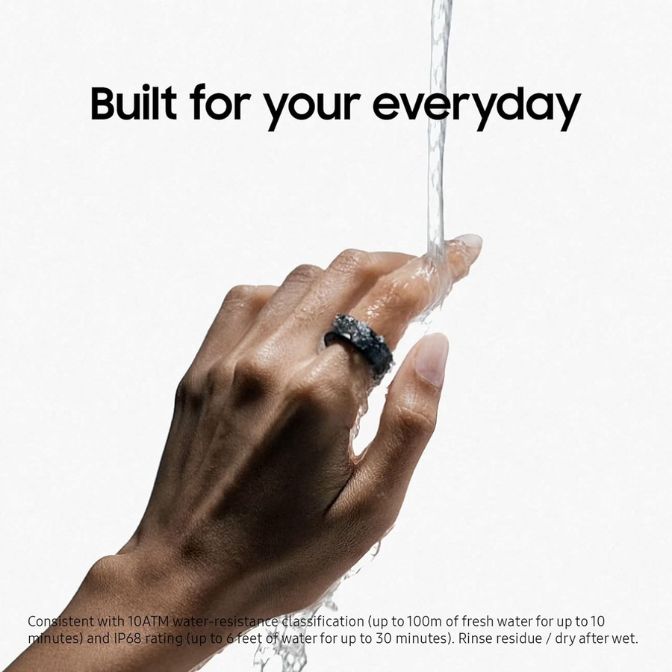 SAMSUNG Galaxy AI Smart Ring Titanium Silver 1